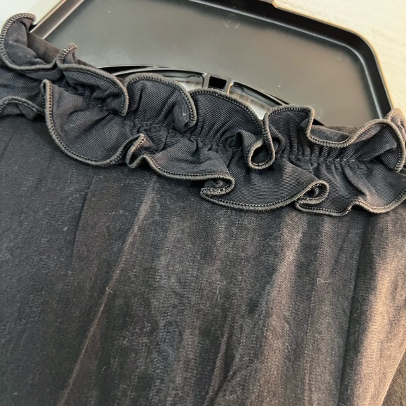 Betsey Johnson Blackish Ruffled Sleeveless Vest - Picture 8 of 16